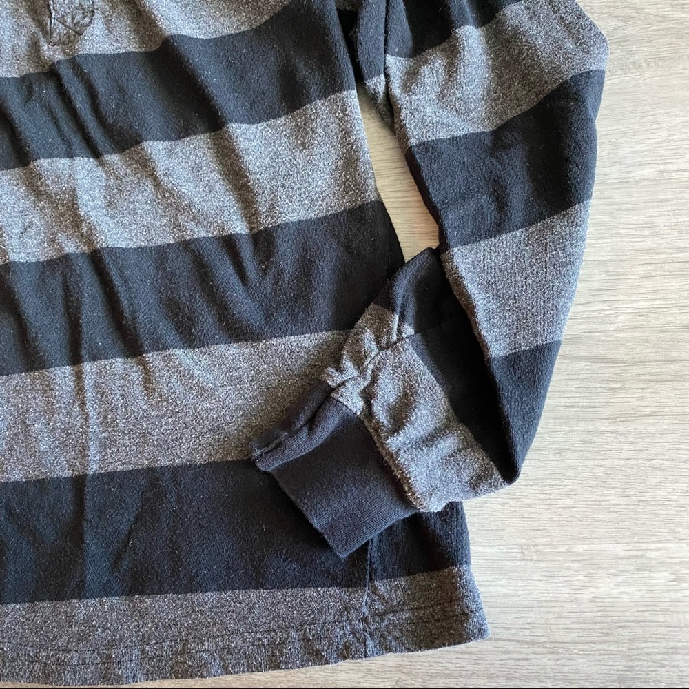 Boys Striped Henley Long Sleeve - Picture 6 of 10